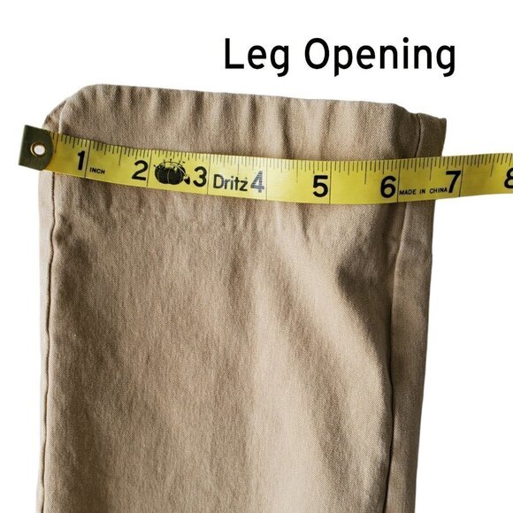 Isaac Mizrahi Live Pull On Cropped Khaki Chinos Size 6 - Picture 11 of 11